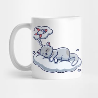 Cat Sleeping On The Cloud Mug